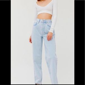 UO BDG High Rise Baggy Jean - Bleached Light Blue Wash **SOLD**